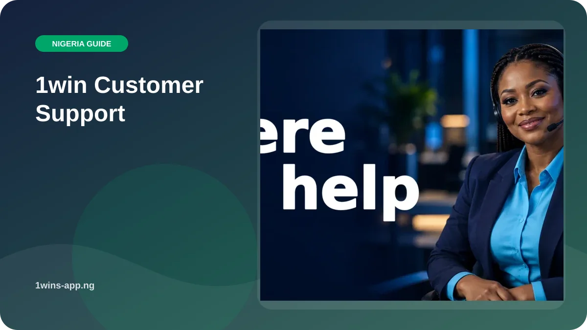 1win Customer Support illustration