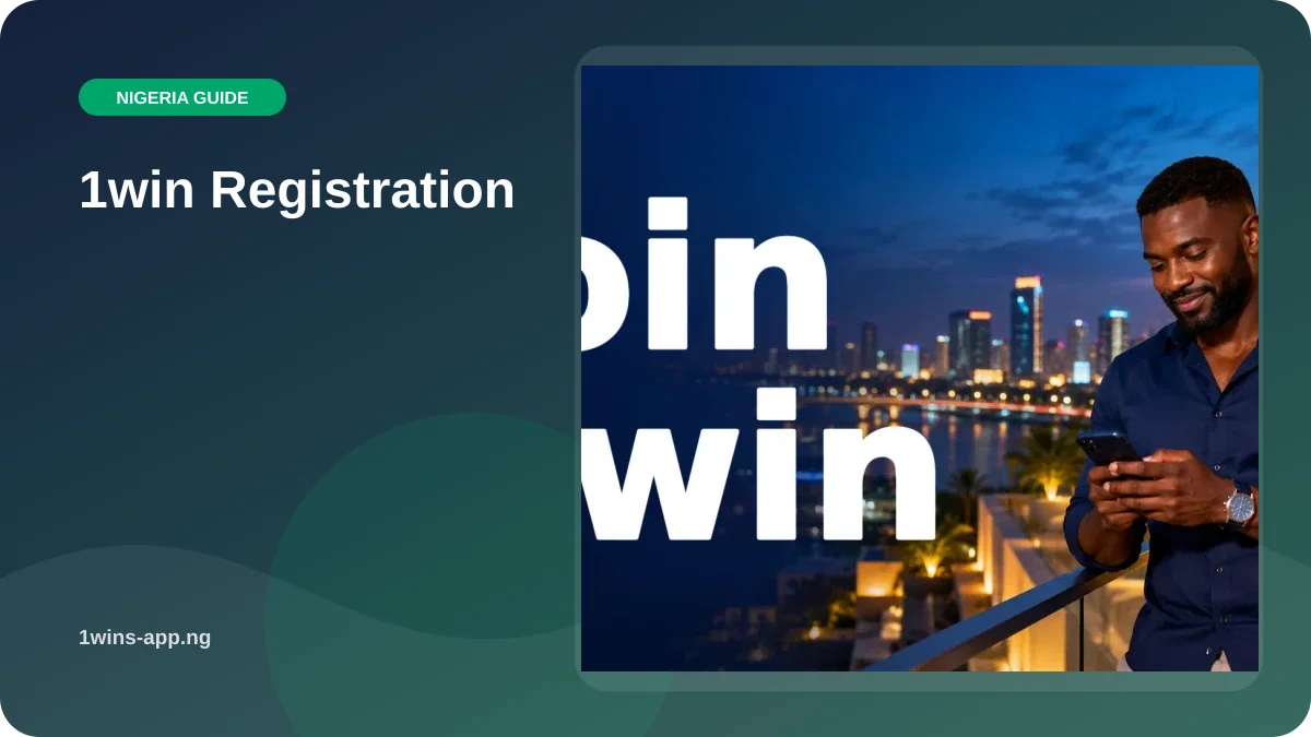 1win Registration illustration